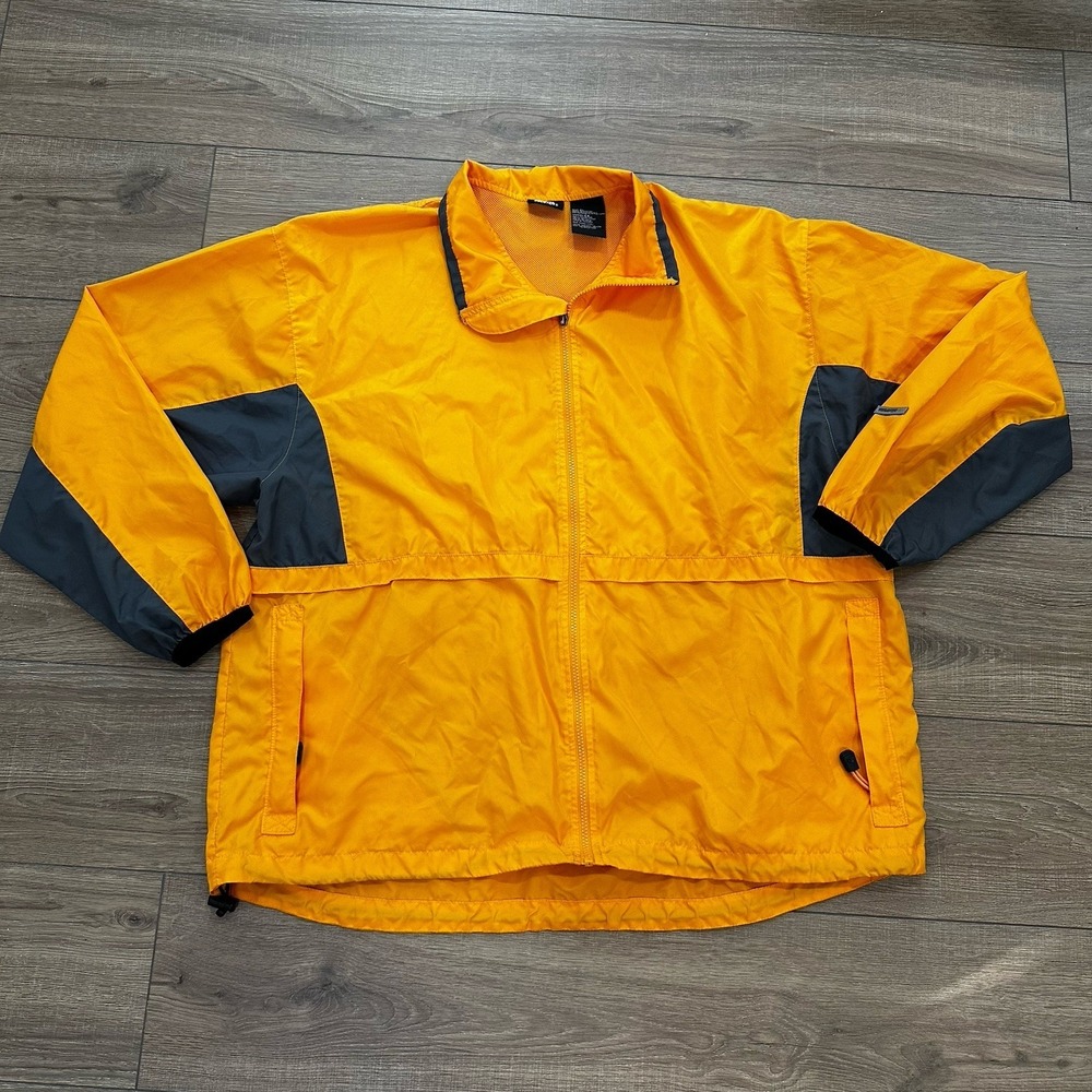 90s Vintage Starter, Yellow Zip Up Windbreaker Jacket XL - EUC